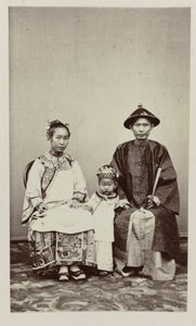 中国人夫婦と子供 作： Woodbury and Page