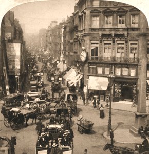 フリートストリート、ロンドン、1896年。