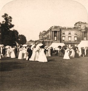 ガーデンパーティー、バッキンガム宮殿、ロンドン、イギリス、1900年。