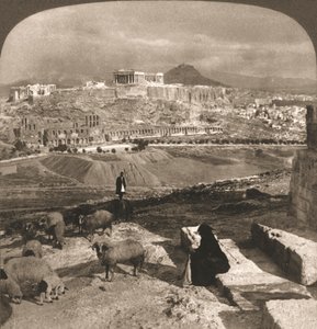 アクロポリス、アテネ、ギリシャ、1902。