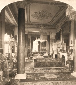 応接室、クイーンビクトリアスマリンレジデンス、オズボーンハウス、IOW、1900年。 作： Works and Sun Sculpture Studios