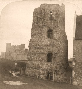 ドーバーの旧ファロス、イギリスのローマ灯台、1900年。