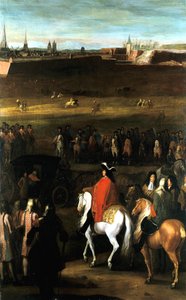 ルイ14世の大戦い：カンブレの城塞の縮小、1677年。 作： Workshop of Adam Frans van der Meulen