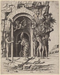 リンボへの降下 作： Workshop of Andrea Mantegna