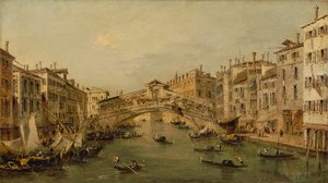 ヴェネツィア: リアルト。 作： Workshop of Francesco Guardi
