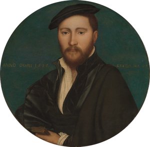 男の肖像 作： Workshop of Hans Holbein