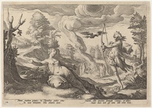 アポロキリングクラウン 作： Workshop of Hendrick Goltzius, after Hendrick Goltzius