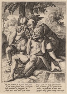 愚か者の知恵 作： Workshop of Hendrick Goltzius, after Karel van Mander I