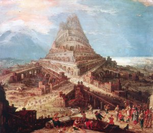 16世紀のバベルの塔の建物 作： Workshop of Hendrik van Cleve III