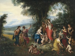 夏の寓話 作： Workshop of Jan Brueghel the Elder