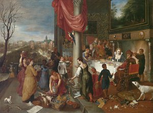 冬の寓意 作： Jan Brueghel theElderのワークショップ