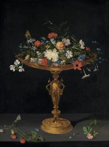 棚の上のタッツァの花 作： Jan Brueghel theElderのワークショップ