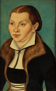 ルターとその妻の肖像画による二部作 作： ルーカス・クラナッハ・ザ・エルダーのワークショップ