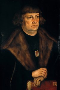 ドイツ語：Bildnis eines Bürgermeisters von Weißenfels ヴァイセンフェルス市長の肖像 作： ルーカス・クラナッハ・ザ・エルダーのワークショップ