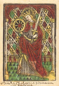 聖カタリナ 作： Workshop of Master of the Protective Saints of Cologne