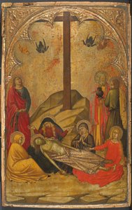 死んだキリストの嘆き、1370-88。 作： Workshop of Niccolò di Buonaccorso