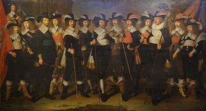 Herman Herbertsz大佐の会社の将校と警備員。 作： Wouter Crabeth II
