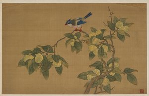 鳥と果物 作： Wu Zhang