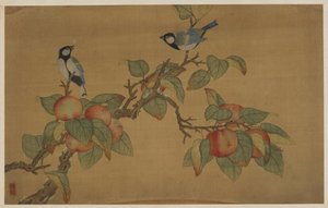 鳥と果物 作： Wu Zhang