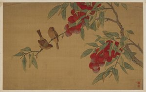 鳥と果物 作： Wu Zhang