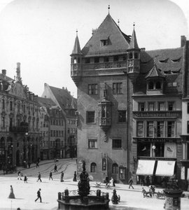 Nassauer Haus、ニュルンベルク、バイエルン州、ドイツ、c1900 作： Wurthle and Sons