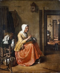 レース職人 1831年頃（油彩・カンヴァス） 作： Wybrand Hendriks