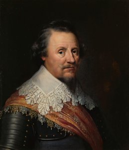 Ernst Casimir I (1573-1632)、Nassau-Dietz 伯爵の肖像 作： Wybrand de Geest (I)