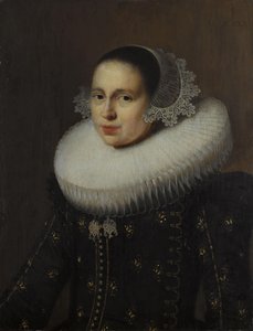 Hendrickje Uylenburgh (1600-c. 1682) の肖像 作： Wybrand de Geest (I)