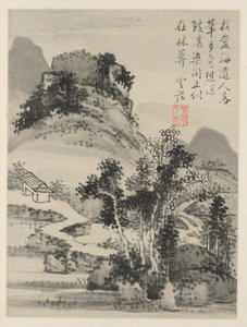 季節の風景のアルバム、葉D前葉2、1668。 作： Xiao Yuncong