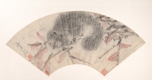 秋の枝のリス、カリフォルニア州。 1880年代。