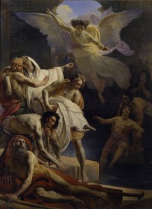 シロアムのプールでの癒し、1845 作： Yakov Fyodorovich Kapkov