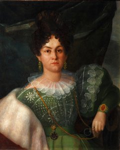 アンナボリソヴナバクニーナ1802-1835、1832年の肖像 作： Yakov Streshnev