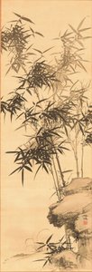 竹、1856年以前（シルクにインク）