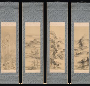 四季折々の風景」1848年 作： Yamamoto Baiitsu