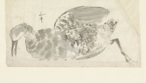 死んだ水鳥 作： Yamamoto Shinryo Baiitsu (possibly)