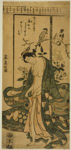 若い女性のドレッシング 作： Yamamoto Yoshinobu