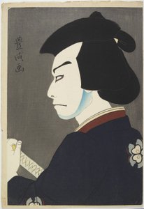Actor Nakamura Kichiemon I as Hoshikage Doemon, 1921 (colour woodblock print) 作： Yamamura Koka