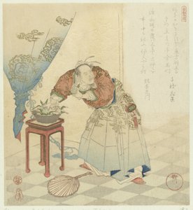 東房作、不老不死の桃を盗む 長寿の5つの印刷物（シリーズタイトル） 寿五番の内 作： Yanagawa Shigenobu (I)