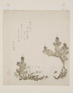 (カラー木版画) 作： Yashima Gakutei