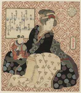 神布袋 布袋 七福神パロディ（シリーズタイトル） みたて七福神 作： Yashima Gakutei