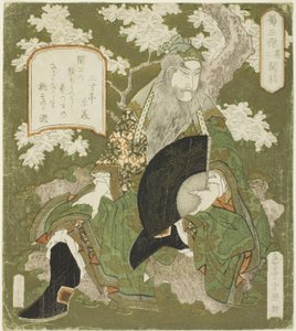 2位：関羽（『蜀三傑』より「その二：関羽 作： Yashima Gakutei
