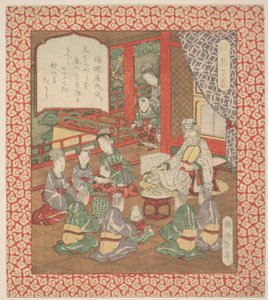 版画 作： 八島学亭