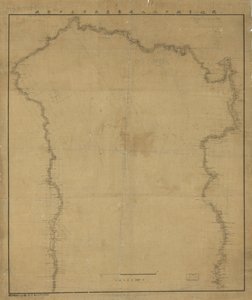 フォーム ラインによって示されるレリーフ。 北を左上に向けます。 米国議会図書館の Web サイトからラスター イメージとして入手することもできます。 xg19 2009-09-15 訂正 100 フィールド 嶺をタイトルに置き換え。 山 (上) 令 (下) の文字は受け付けないため 作： Yasuaki Oka