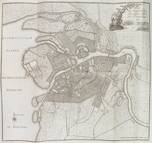 サンクトペテルブルクの地図、1790 年。