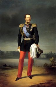 皇帝アレクサンドル2世の肖像」1818-1881年、1856年。
