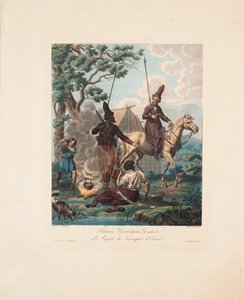 ウラルコサックのピケット、1812年 作： Yegor Karneyev