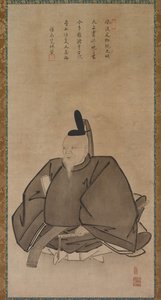 菅原道真の肖像、1400 年代後半から 1500 年代前半。 作： Yōgetsu