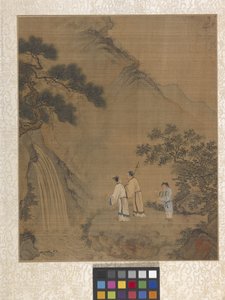 アルバム 庭の情景（紙にインク） 作： Ying Qiu