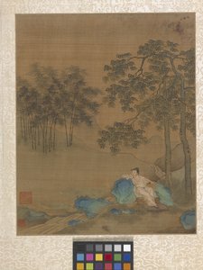 アルバム 庭の情景（紙にインク） 作： Ying Qiu