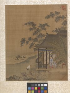 アルバム 庭の情景（紙にインク）